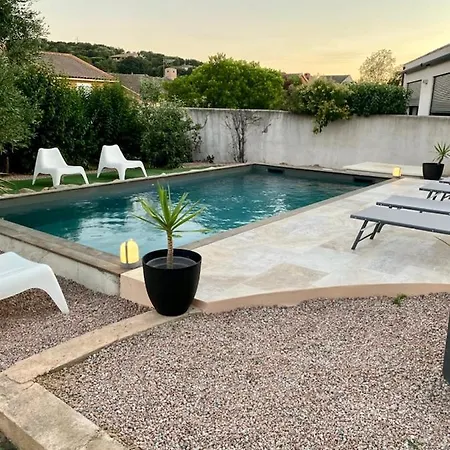 Jolie Maison De Avec Piscine בית נופש *